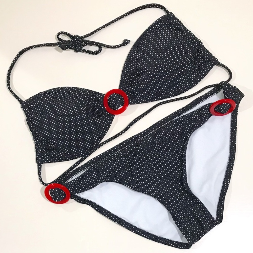 NWOT Xhilaration Retro Polka Dot Bikini Set
